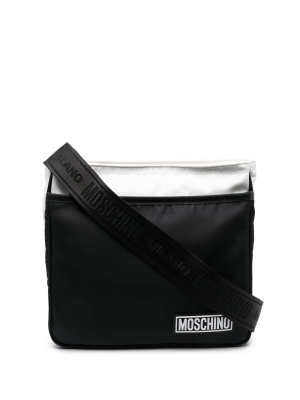 

Logo-patch messenger bag, Moschino Logo-patch messenger bag