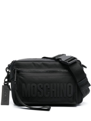 

Logo-embossed zipped belt bag, Moschino Logo-embossed zipped belt bag