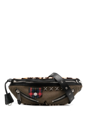 

Logo-patch belt bag, Moschino Logo-patch belt bag