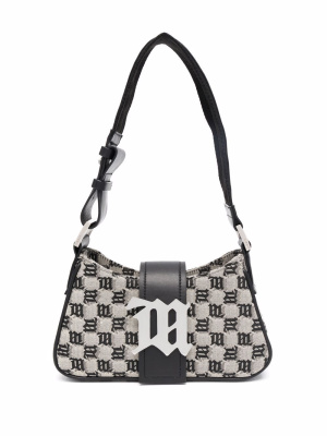 

Logo-plaque woven shoulder bag, MISBHV Logo-plaque woven shoulder bag