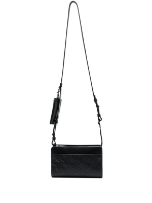 

Debossed-monogram messenger bag, Versace Debossed-monogram messenger bag