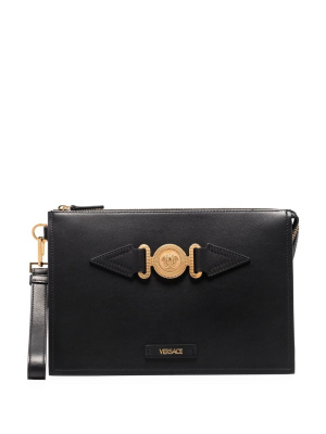 

Medusa-plaque clutch bag, Versace Medusa-plaque clutch bag