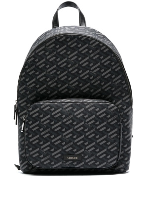 

Monogram-print backpack, Versace Monogram-print backpack