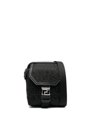 

Logo-print messenger bag, Versace Logo-print messenger bag