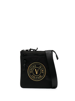 

Logo-patch messenger bag, Versace Jeans Couture Logo-patch messenger bag