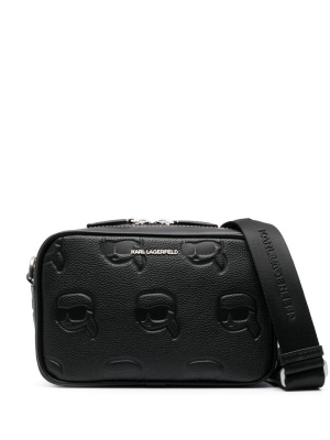 

Ikonik-motif leather camera bag, Karl Lagerfeld Ikonik-motif leather camera bag