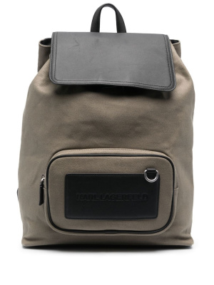 

Debossed-logo drawstring backpack, Karl Lagerfeld Debossed-logo drawstring backpack