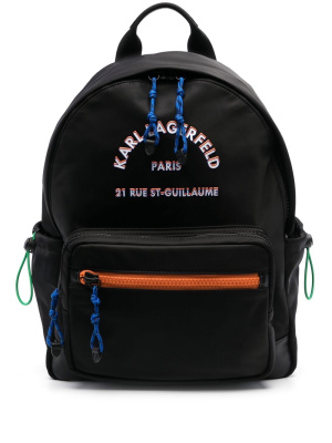 

Logo-patch backpack, Karl Lagerfeld Logo-patch backpack