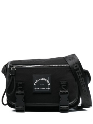 

Logo-patch messenger bag, Karl Lagerfeld Logo-patch messenger bag