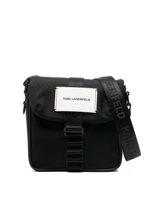 

Logo-patch messenger bag, Karl Lagerfeld Logo-patch messenger bag