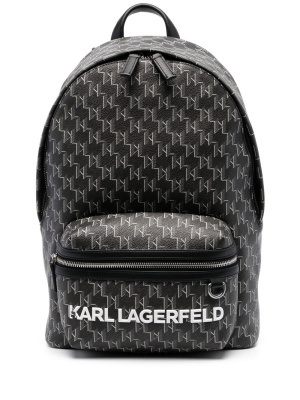 

Monogram-print backpack, Karl Lagerfeld Monogram-print backpack