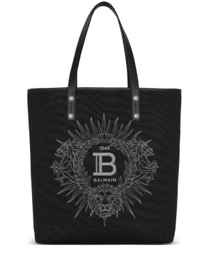 

Varsity embroidered-logo tote bag, Balmain Varsity embroidered-logo tote bag