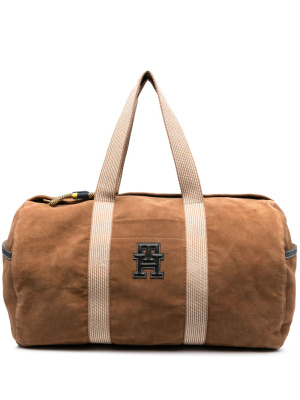 

Logo-patch suede holdall, Tommy Hilfiger Logo-patch suede holdall