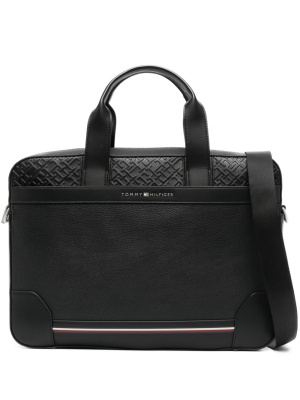 

Embossed-monogram laptop bag, Tommy Hilfiger Embossed-monogram laptop bag