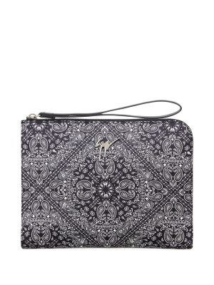 

Fabian paisley print clutch, Giuseppe Zanotti Fabian paisley print clutch