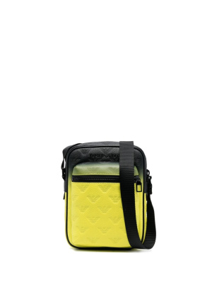 

Debossed-logo gradient messenger bag, Emporio Armani Debossed-logo gradient messenger bag