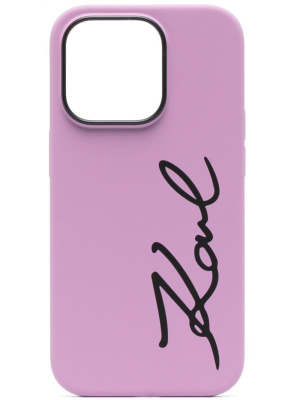 

Logo-print iPhone 14 Pro case, Karl Lagerfeld Logo-print iPhone 14 Pro case