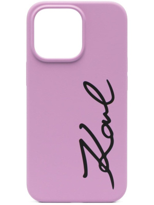 

Signature logo iPhone 13 Pro max case, Karl Lagerfeld Signature logo iPhone 13 Pro max case