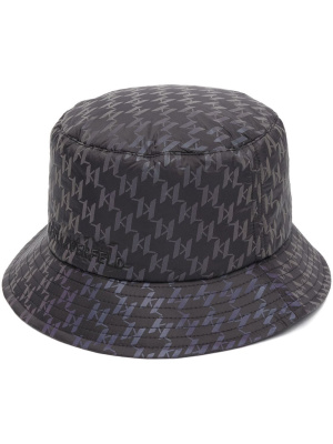 

Monogram-pattern bucket-hat, Karl Lagerfeld Monogram-pattern bucket-hat