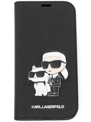 

Karl & Choupette iPhone 13 booktype case, Karl Lagerfeld Karl & Choupette iPhone 13 booktype case