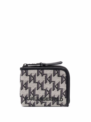 

K/Monogram jacquard wallet, Karl Lagerfeld K/Monogram jacquard wallet