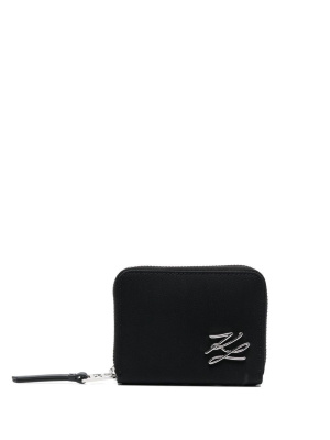 

K/Signature small zip wallet, Karl Lagerfeld K/Signature small zip wallet