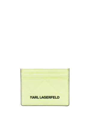 

Skuare embossed-logo card holder, Karl Lagerfeld Skuare embossed-logo card holder