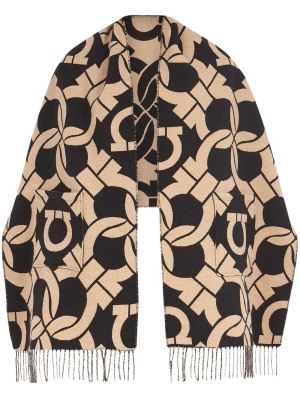 

Gancini-print scarf, Ferragamo Gancini-print scarf