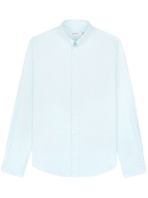 

Oxford logo-embroidered cotton shirt, Sporty & Rich Oxford logo-embroidered cotton shirt