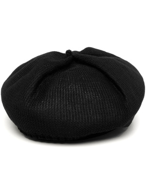 

Knitted-construction beret, Y's Knitted-construction beret