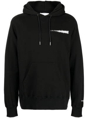 

Logo-print cotton hoodie, Sacai Logo-print cotton hoodie