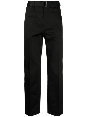 

Straight-leg belted-waist trousers, Sacai Straight-leg belted-waist trousers
