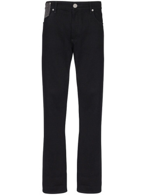 

Crystal-embellished straight-leg jeans, Balmain Crystal-embellished straight-leg jeans