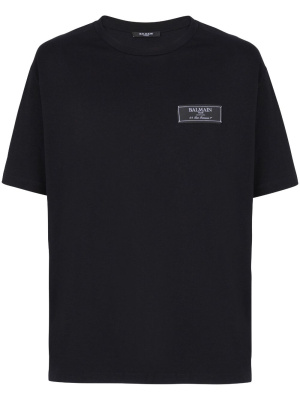 

Logo-patch cotton T-shirt, Balmain Logo-patch cotton T-shirt