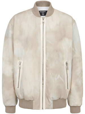 

Rear logo-print detail jacket, Balmain Rear logo-print detail jacket