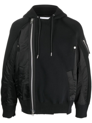 

Sponge side-zip hoodie, Sacai Sponge side-zip hoodie