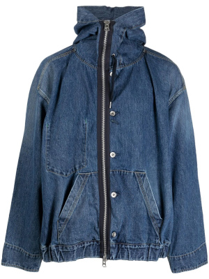 

Zip-up denim jacket, Sacai Zip-up denim jacket