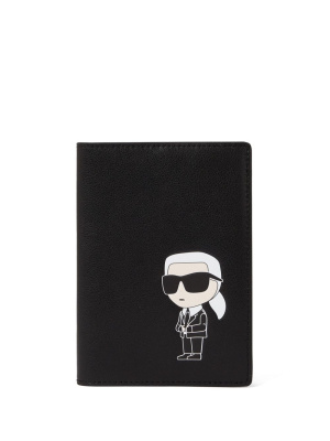 

K/Ikonik 2.0 leather passport case, Karl Lagerfeld K/Ikonik 2.0 leather passport case