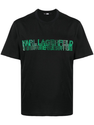 

Logo-print cotton T-shirt, Karl Lagerfeld Logo-print cotton T-shirt