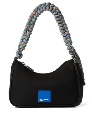 

Logo-patch shoulder bag, Karl Lagerfeld Jeans Logo-patch shoulder bag