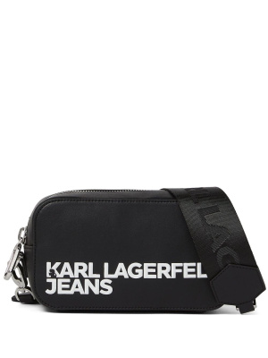 

Logo-embossed crossbody bag, Karl Lagerfeld Jeans Logo-embossed crossbody bag