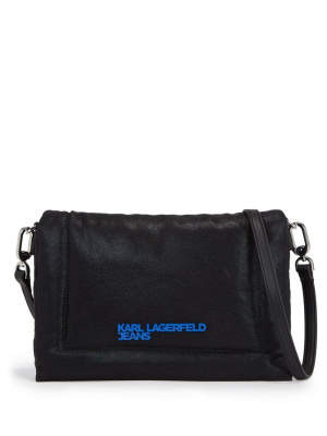 

Coated-denim crossbody bag, Karl Lagerfeld Jeans Coated-denim crossbody bag