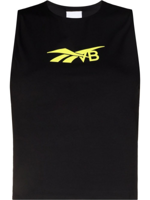 

Logo-print sleeveless tank top, Reebok x Victoria Beckham Logo-print sleeveless tank top