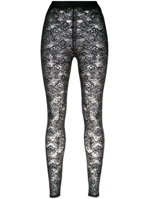 

Floral-lace leggings, SANDRO Floral-lace leggings