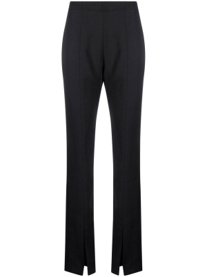 

High-waisted ankle-slit trousers, SANDRO High-waisted ankle-slit trousers