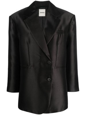 

Tailored satin blazer, SANDRO Tailored satin blazer