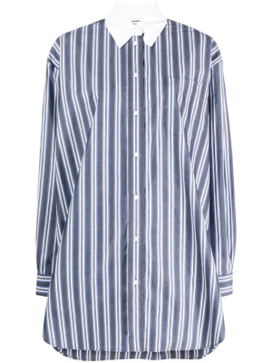 

Lean stripe-print cotton shirt, SANDRO Lean stripe-print cotton shirt
