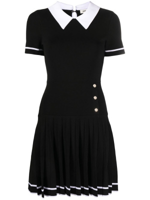 

Pleated polo knitted dress, SANDRO Pleated polo knitted dress