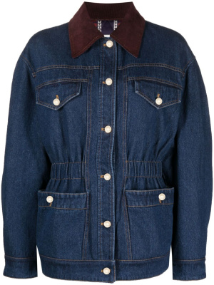 

Corduroy-collar denim jacket, SANDRO Corduroy-collar denim jacket