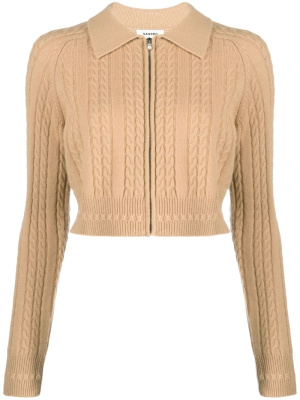 

Cable-knit cropped cardigan, SANDRO Cable-knit cropped cardigan